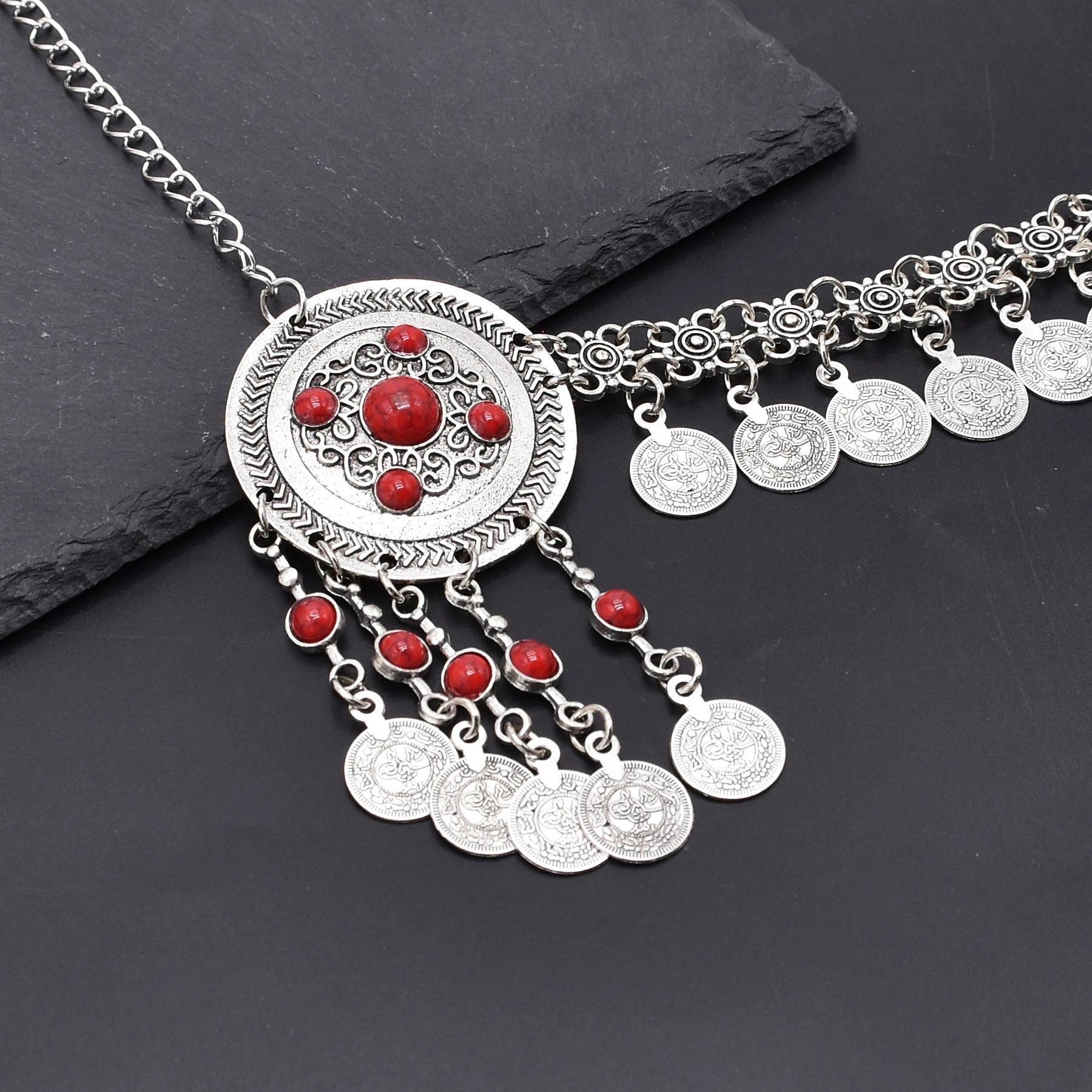 Vintage Coins Headband Head Chains Headpiece Boho Gypsy Ethnic Trible Hair Accessories Afghan Turkish Charms Female Hair Jewelry