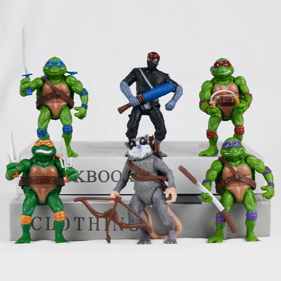 TMNT Action Figure Anime Teenage Mutant Ninja Turtle Figuras Toys NECA PVC Collection Model Gift for Children Decoration popular