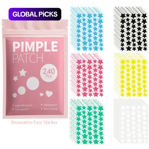 Cartoon Facial Cover Patches, 240/480/1200pcs, High Appearance Concealer Stickers, Multiple Sizes & Colors, Multiple Options, Skin Care Products #GLOBAL PICKS