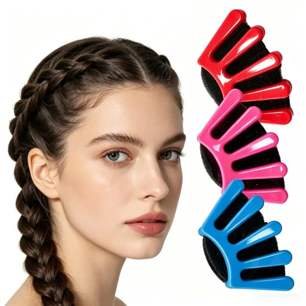 Korean Style 5-Finger Hair Braider, Sponge Hair Styling Tool, Lazy DIY Twist & Braid Hairstyles, Hair Styling Tool, DIY Hair Accessories, Heatless Styling Tools