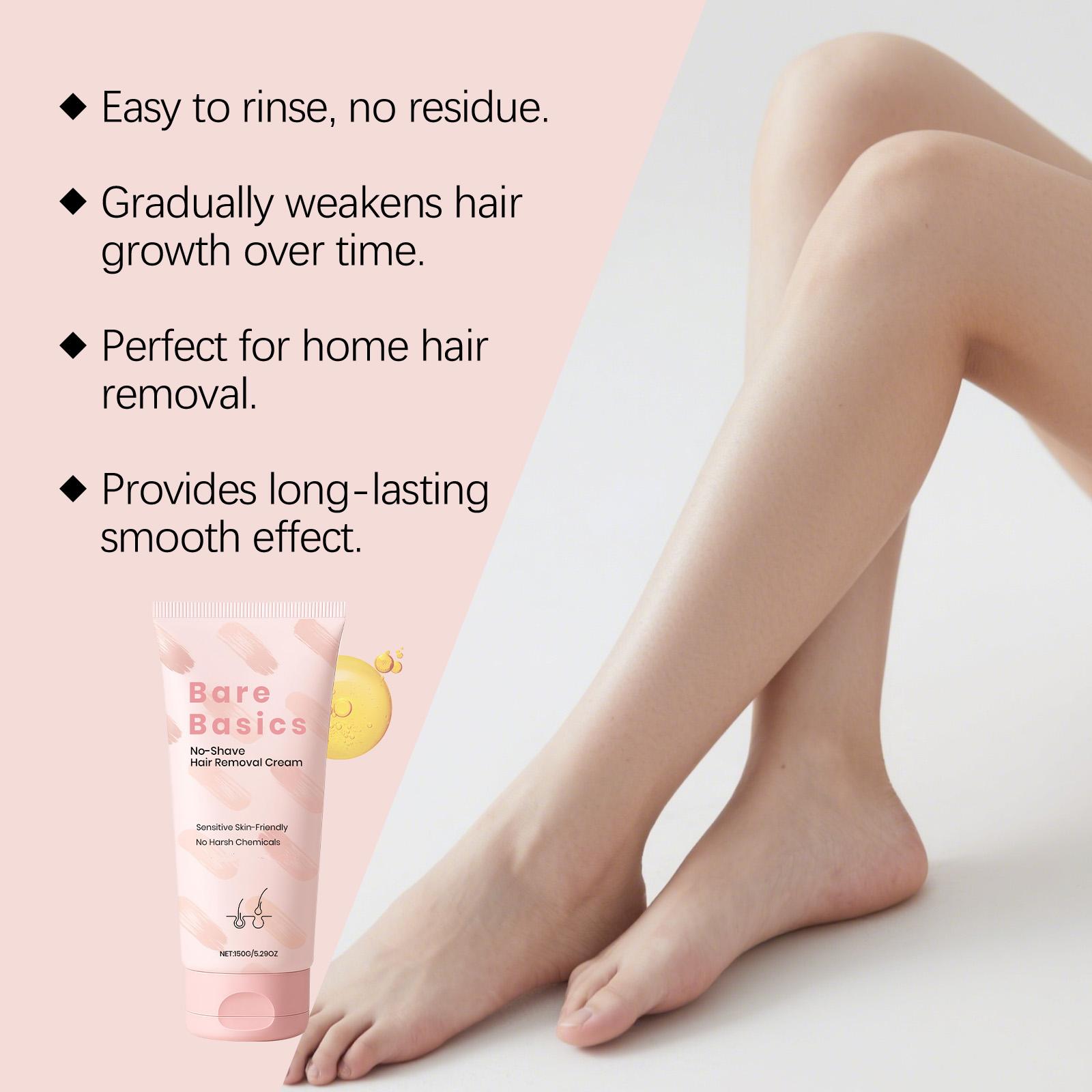 Unisex body hair removal cream gently cleanses and smooths the skin, removes hair without irritation, and leaves the skin hydrated, comfortable, and refreshed
