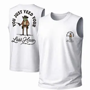 Men's Cotton Sleeveless Tank Top -You Just Yee'd Your Last Haw Hawaii Printed Style. This Is A Casual Item Suitable For Both Men And Women, Especially Perfect For Spring And Summer; The Cool Print And Classic Crew Neck Cut