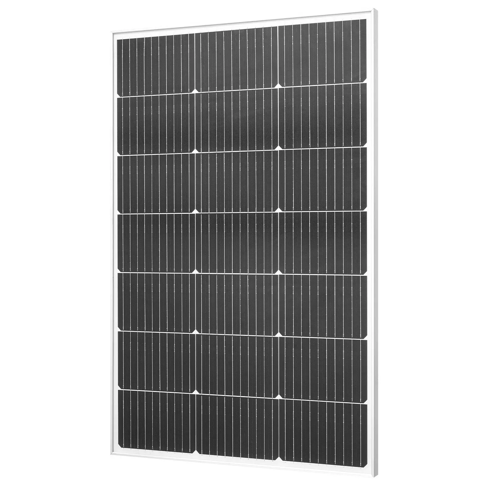 VEVOR 1x100W Monocrystalline Solar Panel, 23% High Conversion Efficiency Mono PV Module with Tempered Glass Top, Stable MC4 Cable Output, Aluminum Frame, IP65 Waterproof, Easy Wiring, 35.2x22.8x1.2in, 10.4lbs for Boat, Off-Grid Applications, Rv