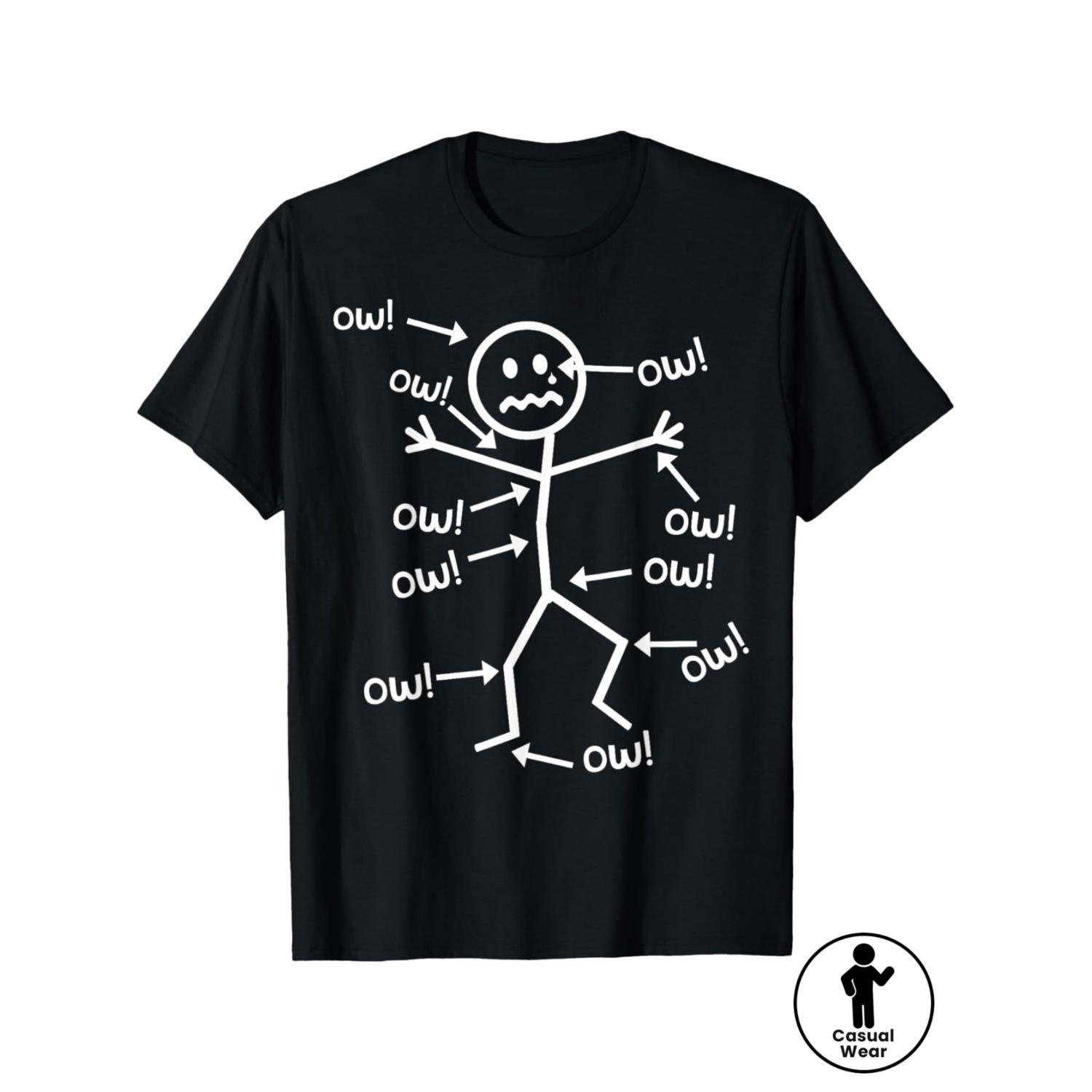 Humorous Chronic Pain Awareness T-Shirt Perfect for Casual Summer Wear Short Sleeve Round Neck Machine Washable