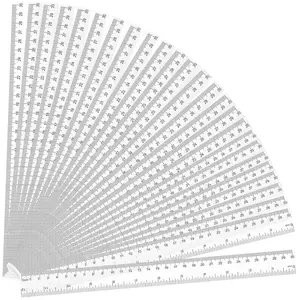 32 Pack Clear Plastic Ruler 12 Inch, Rulers Bulk for Classroom, Transparent Ruler with Centimeters and Inches, Kids Metric Ruler for School, Ideal Back to School Office Home Supplies