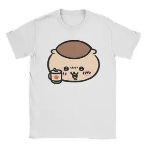 Chiikawas Kurimanju T Shirt for Men Pure Cotton Awesome T-Shirt Crew Neck  Tees Short Sleeve Clothing Plus Size