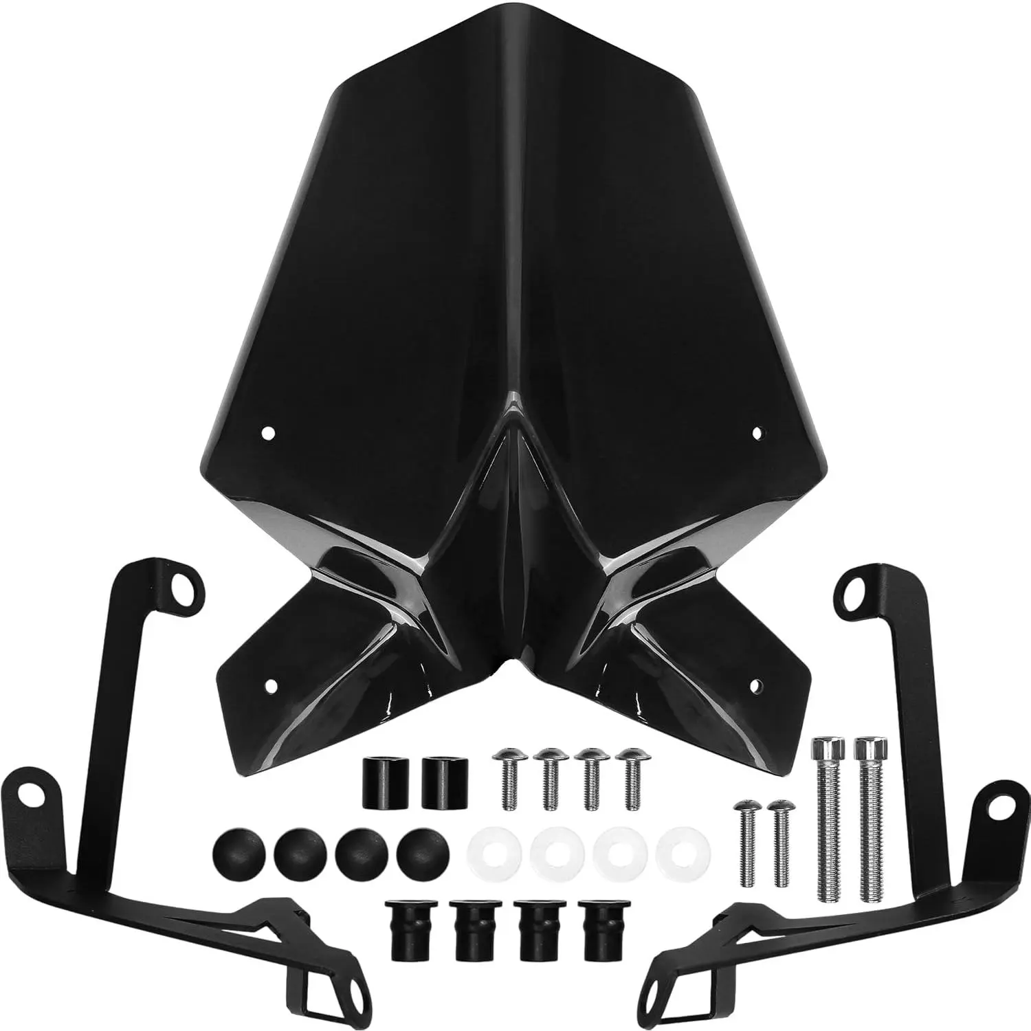 Motorcycle Windshield Deflector Replacement Front Visor for KTM Duke Series Bikes 125/200/390 (2017-2022), Dark Smoke KTM Motorcycle Frames & Fittings Accessories with Wind Deflection Function