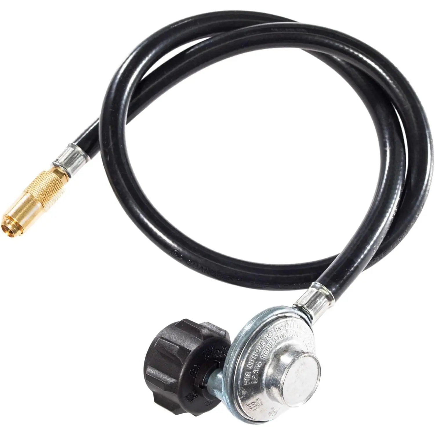 Blackstone 5471 Propane Adapter Hose & Regulator for 20 lb Tank | Gas Grill & Griddle, Weather Resistant, Corrosion Resistant, Extends Up To 3 Feet