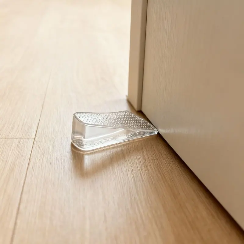 Adjustable Shape Door Stopper, No Drilling Required, Movable, Wind-Resistant, Impact-Proof, Prevents Pinch Injuries, Safety Door Guard