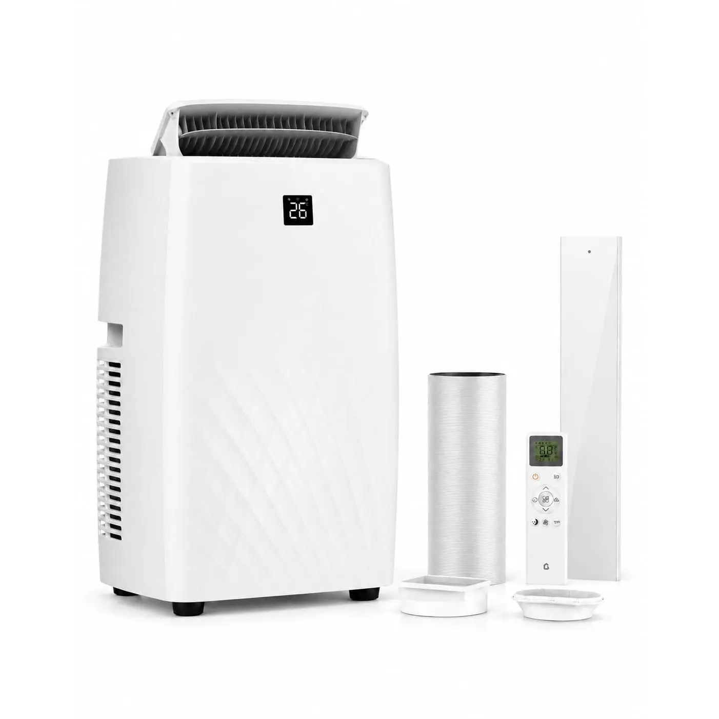 GARVEE 14000 BTU Portable Air Conditioners, 4-in-1 AC Unit with Cooling, Fan, Dehumidifier and Sleep Modes, for Rooms Up to 750 Sq.Ft, Remote Control, 24H Timer, Window Kit for Bedroom Apartment Dorm