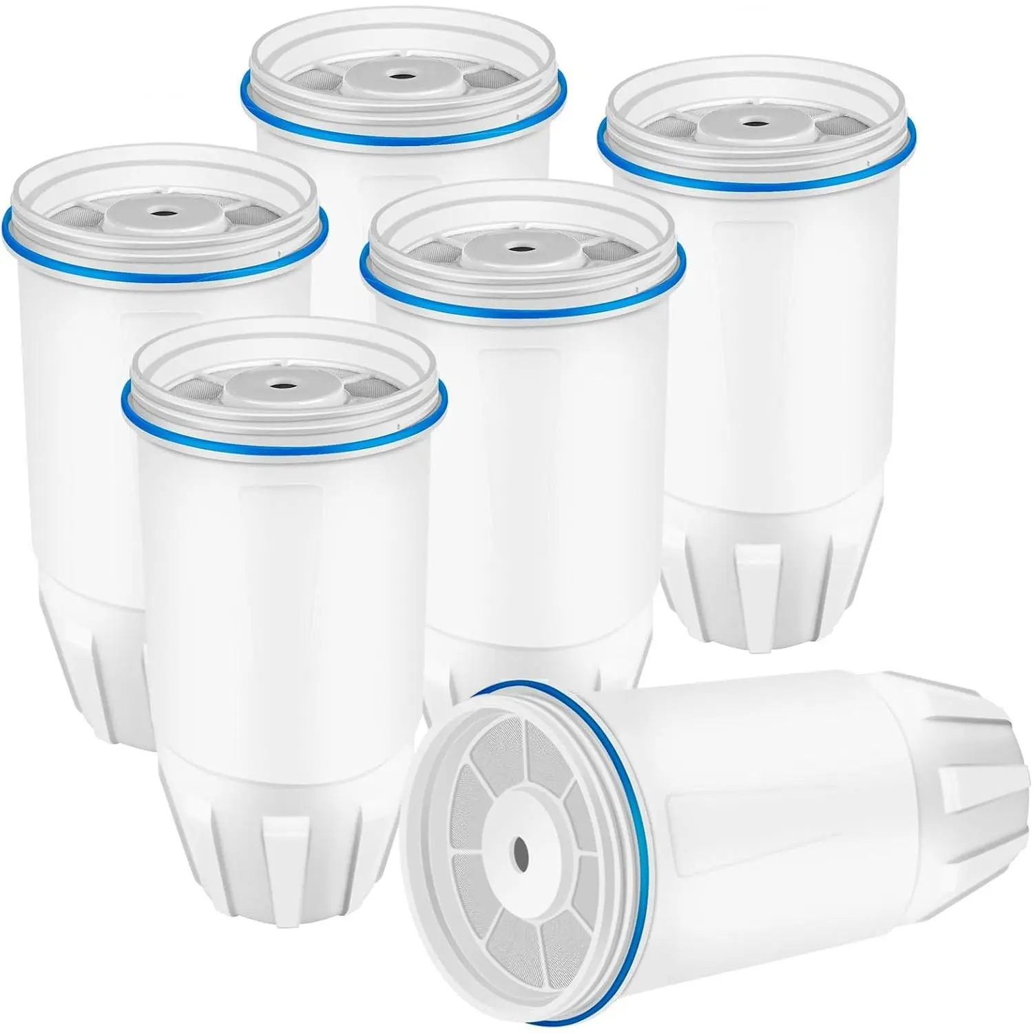 6 Pack Replacement Filter for Zero-Water, ZR-001 ZR-004 ZP-006 ZP-010 ZR-017 ZD-018 ZS-008, 5-Stage Filter System 0 TDS, Certified to Reduce Lead Chromium and PFOA/PFOS