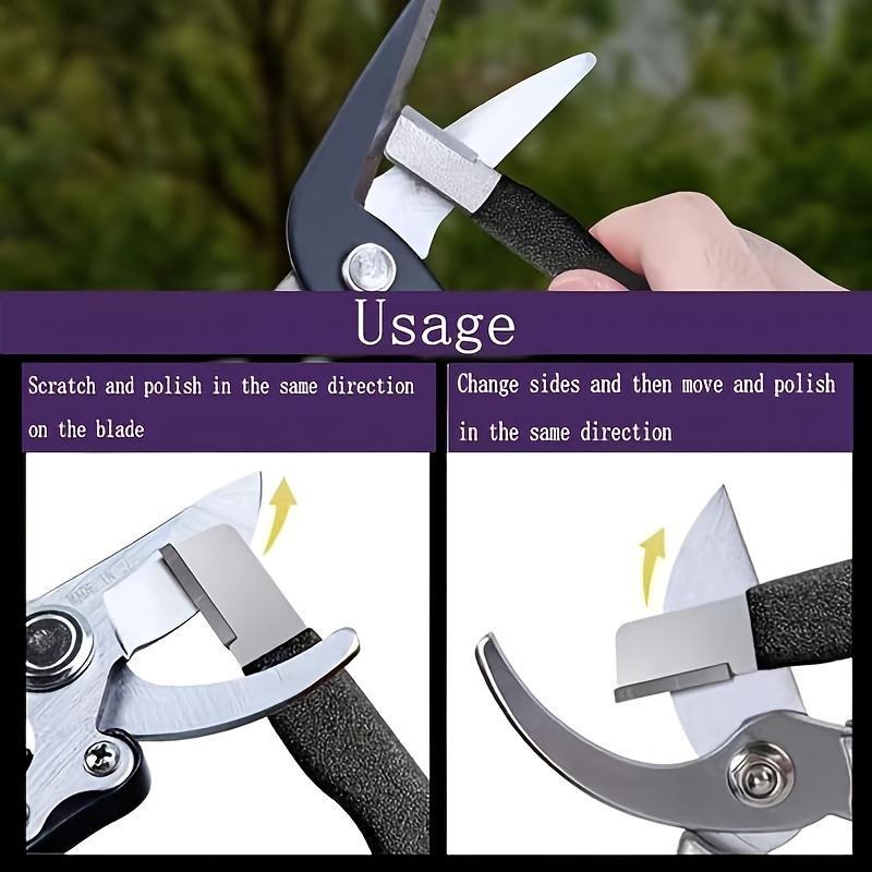 3 Count Professional Kitchen Knife Sharpener,Precision Edge Knife Sharpening Tool,Knife Sharpening Stone For Blade,Lncluding Garden Shears.Colors are random.