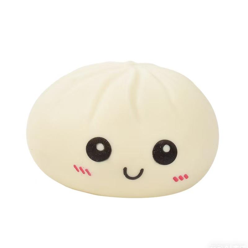 Super Cute Giant Steamed Bun Stress Relief Toy |   Ultra Soft TPR Squeeze Toy, Surprise Blind Box, Perfect Easter & Valentine's Day Gift for Kids