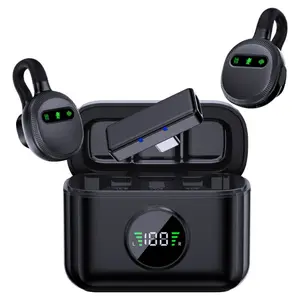 M51 Magnetic Clip Hidden Wireless Lavalier Mic Noise Cancelling for Live Streaming Recording