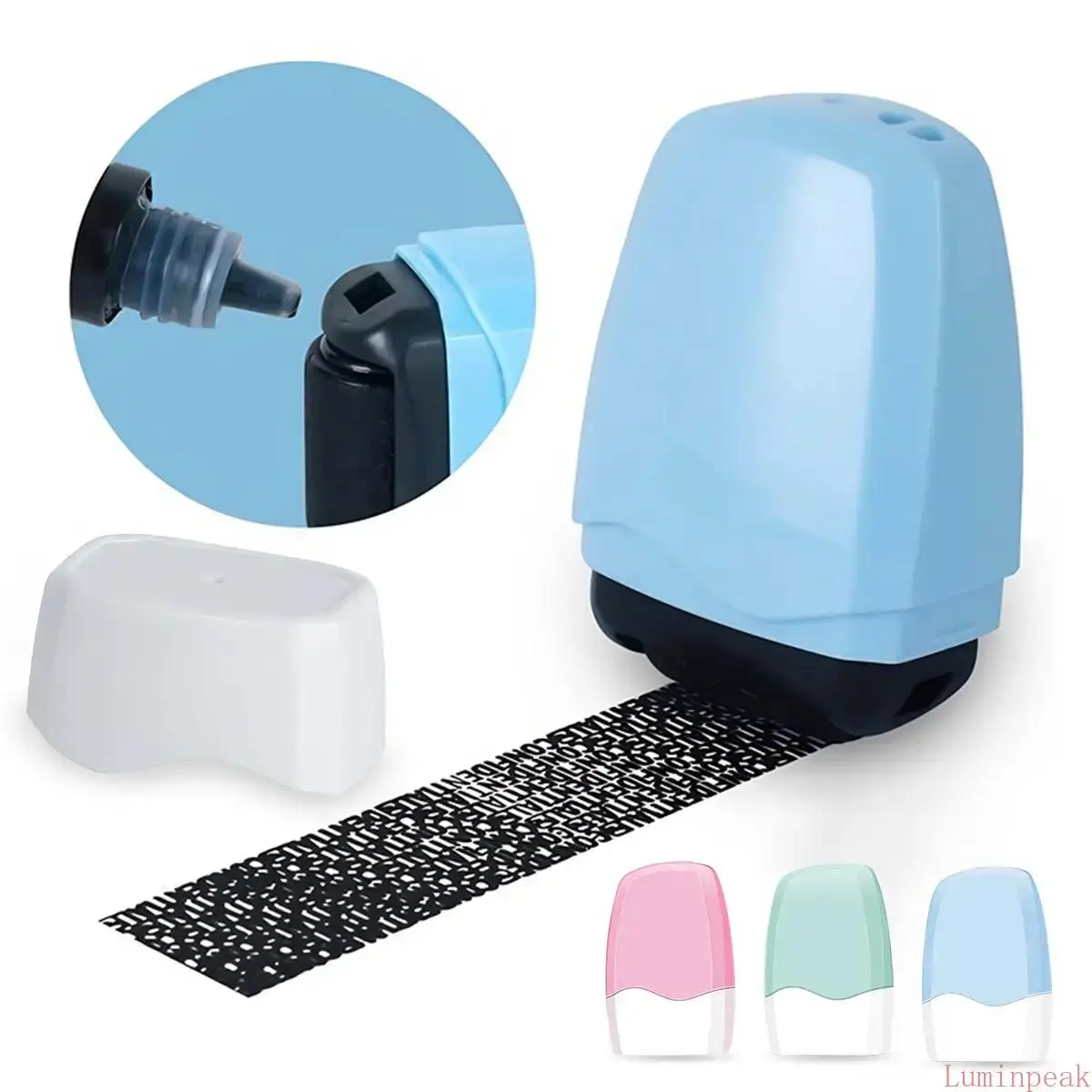 Roller Stamp with Wide Security Pattern for Identity Theft Protection, Confidential Address Blocker to Secure Your Identity and Private Data, Id Blockout, Privacy Confidential Data