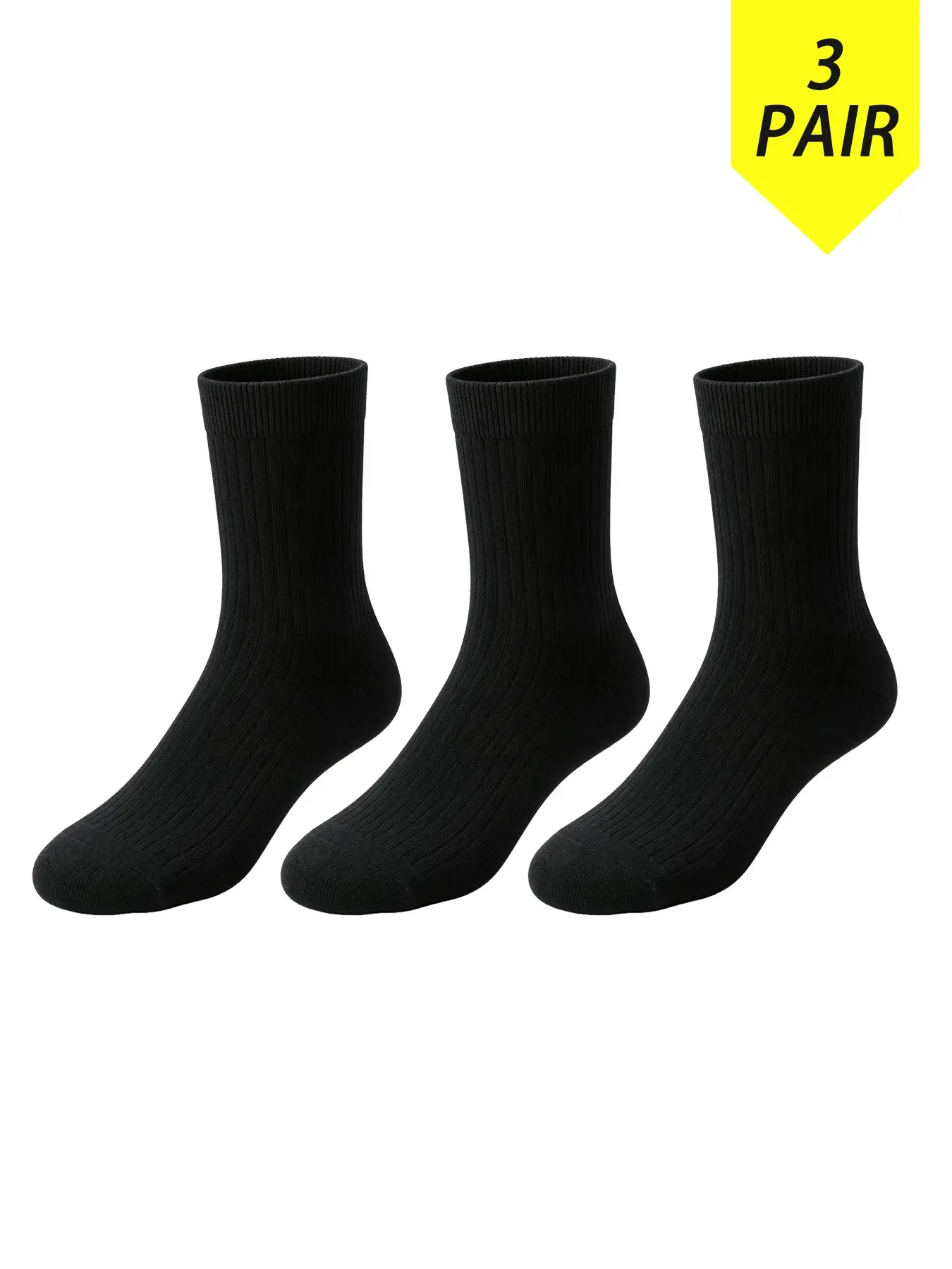 【3 pairs】Womens Mid Calf Ramie Socks Breathable Seamless Thin Summer Basics