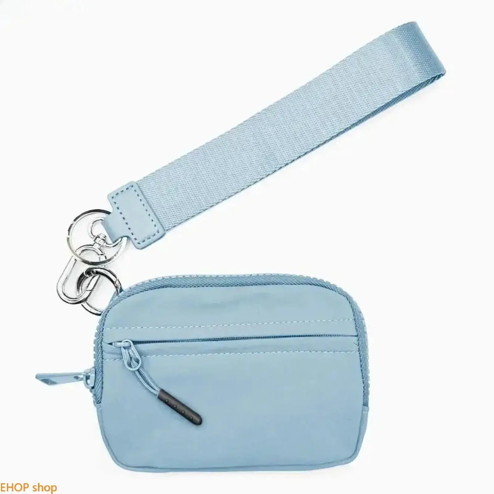 Women’s Waterproof Nylon Wristlet Wallet All-Over Print Zipper Purse with Chain Lightweight Everyday Organizer for Cards Cash Keys Travel Shopping Outdoor Activities Casual Daily Carry Fashion Accessory Gift for Her