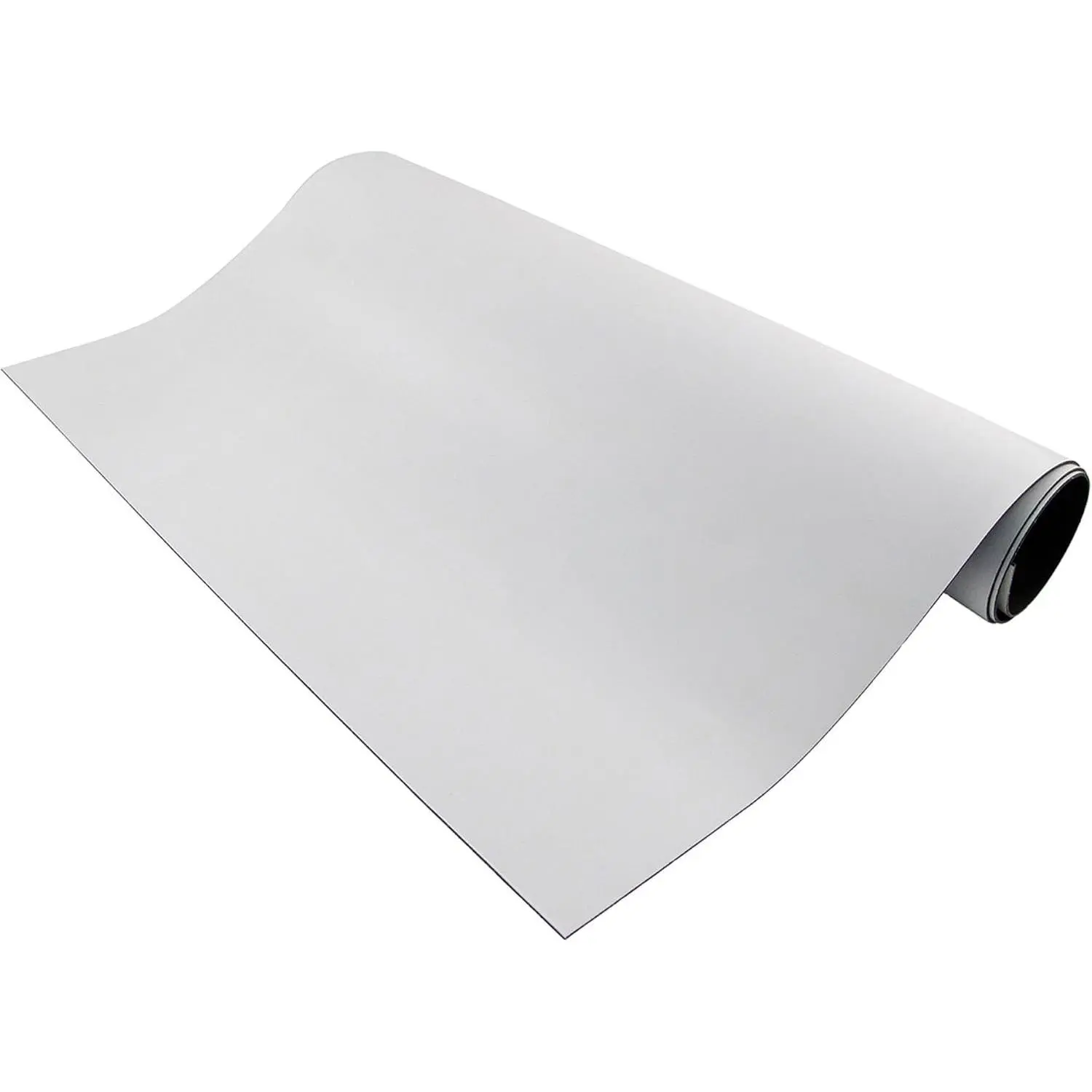 Flexible Magnetic Sheet - Non-Adhesive Magnet - Ideal for Car Signs - Strong DIY Magnets for Fridge, Dry Erase Board, Crafting - 24.5" L x 12" W - White Vinyl Front - 1-Pack