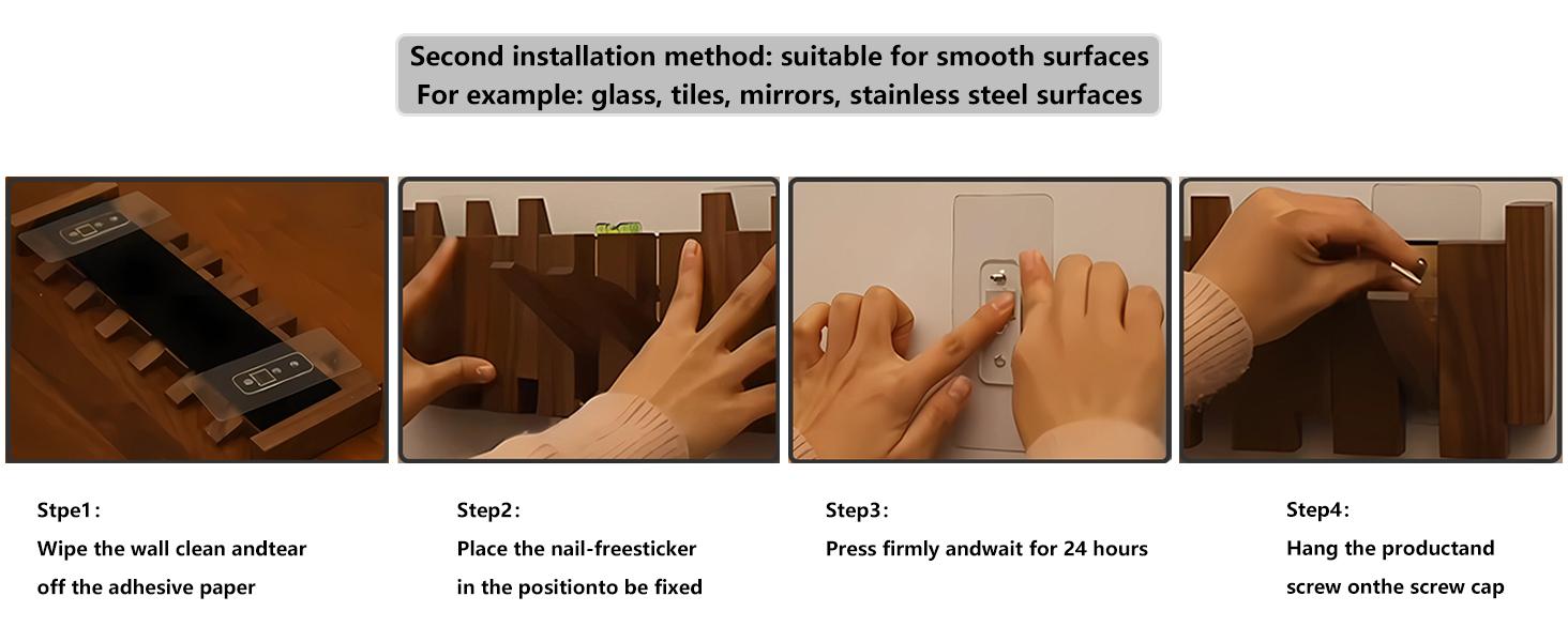 Tlongxia【Innovate Beech-8 Hooks Piano Key Hanger, with Tray Table, can Hold Small Ornaments, Photo Albums, Flower pots 4 Piano Hooks+3 Round Hooks+1 Tray Table