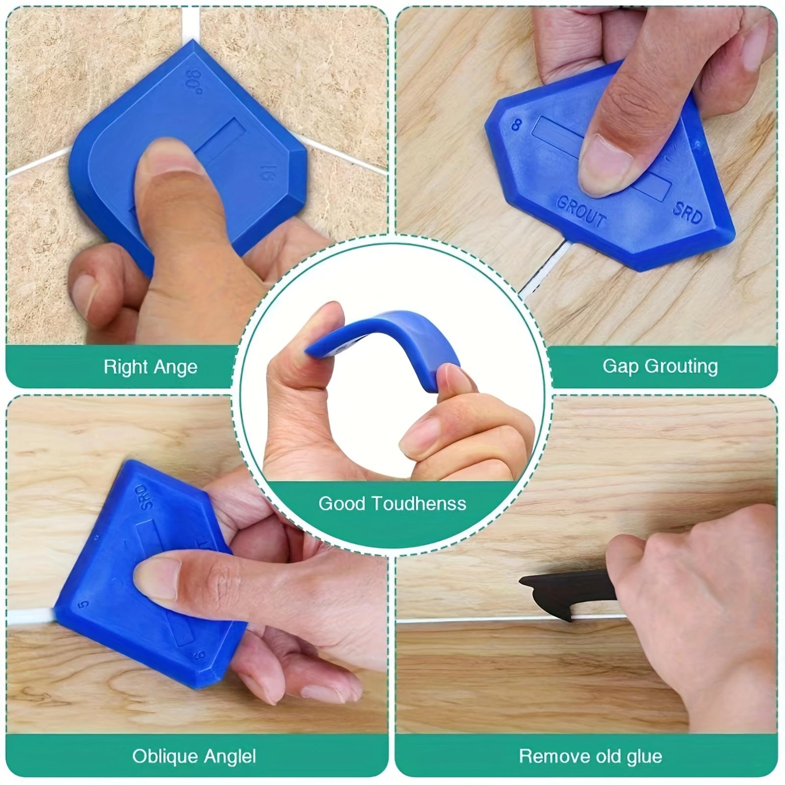 Multi-functional Silicone Edge Trimmer, Adhesive Scraper, Caulking Tool, Metal Glue Scraper