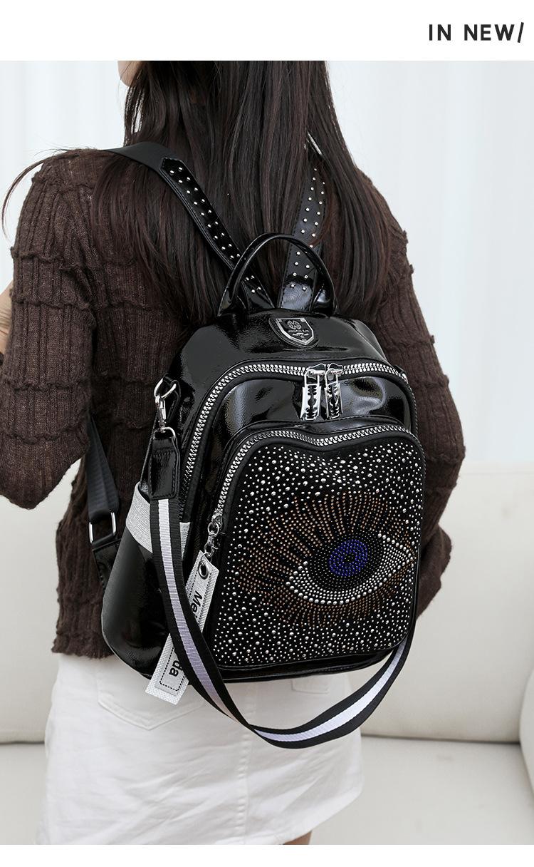 Black Eye-Embellished Women\'s backpack/shoulder bag Women main image 4