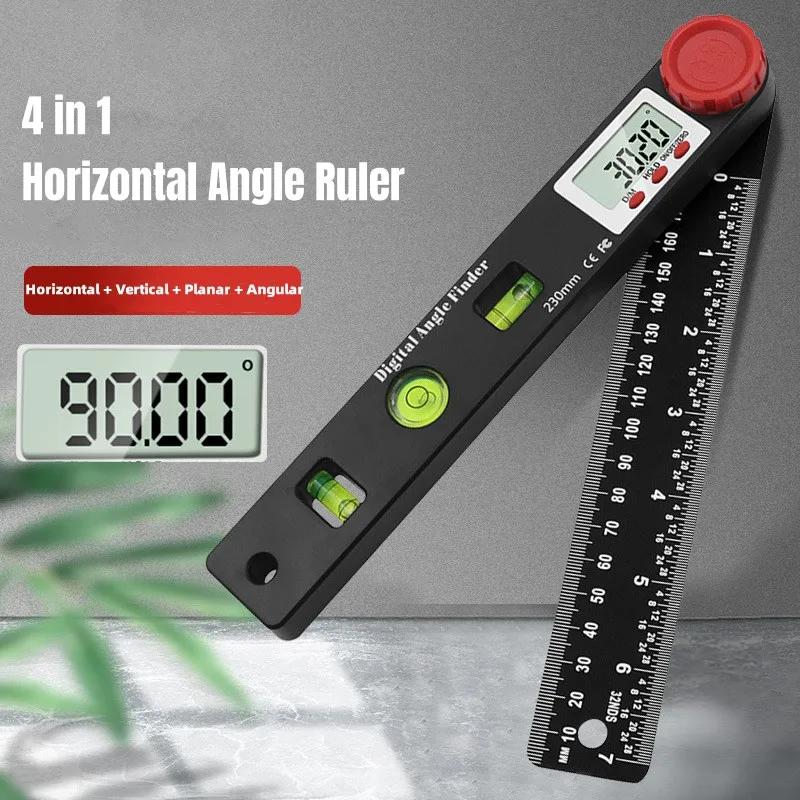 4-In-1 Digital Angle Meter Inclinometer Digital Angle Ruler Electronic Goniometer Protractor Angle finder Measuring Tool