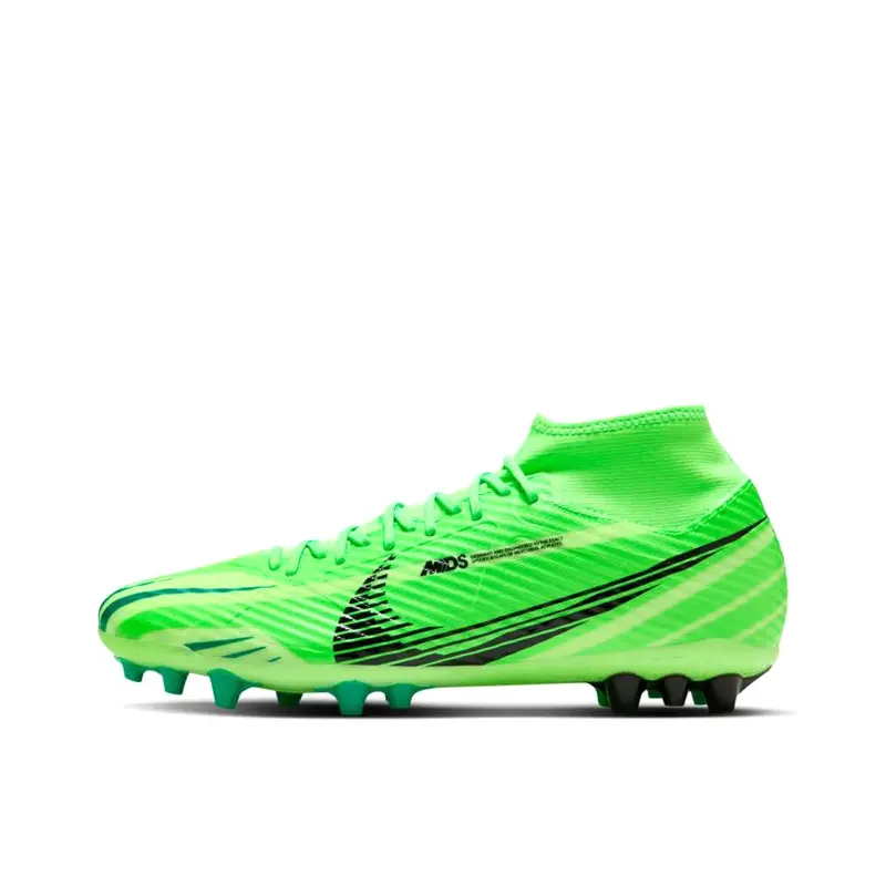 Nike Mercurial Superfly 9 Academy AG Soccer Cleats for Men – Round-Toe Comfort Green Verifiable, with credentials and supporting global authentication