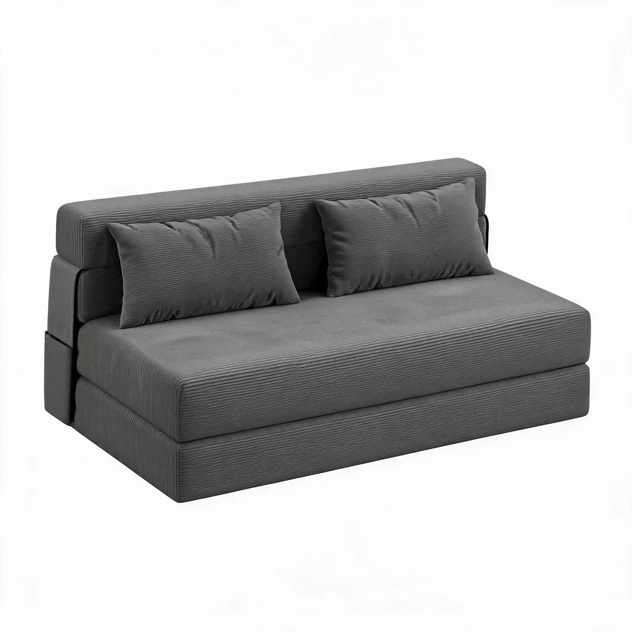 Space-Saving Modern Convertible Folding Sofa Bed Sleeper Chair - Adjustable Backrest & Pillow, Single to Queen Futon, High-Density Memory Foam, Removable Cover - Perfect for Living Room, Bedroom, Apartment, Dorm