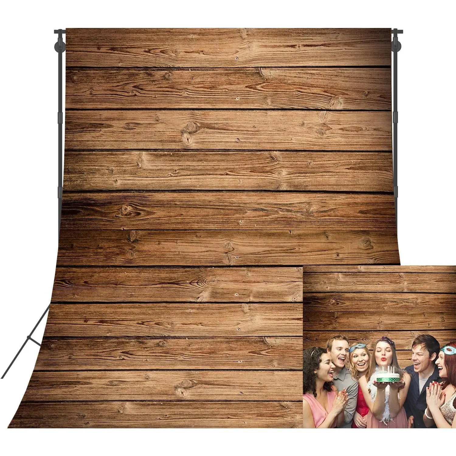 5x7ft Wooden Backdrop Rustic  Wall Photography Background |    Shower Birthday Adult Portrait Photo Studio Props