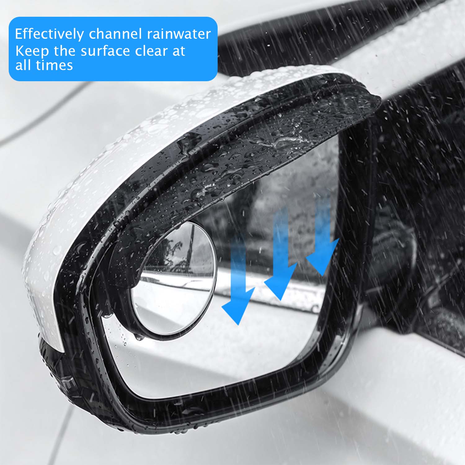 2 Counts Safety Driving Mirror - Car Blind Spot Mirror, 360° Wide Angle Rearview Mirror, Ultra-Clear Small Round Auxiliary Mirror, Easy Installation, Car Exterior Accessory