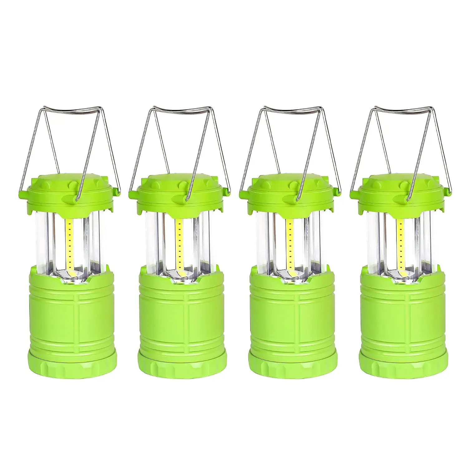 4-Pack Mini LED Green Camping Lantern