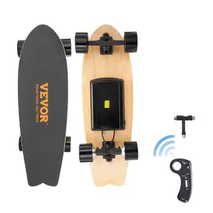 VEVOR Electric Skateboard with Remote, 9.3 Mph Top Speed 5 Miles Max Range Skateboard Longboard, 3 Speeds Adjustment Skateboards, Easy Carry Handle Design, Suitable for Adul Tested to UL Standards