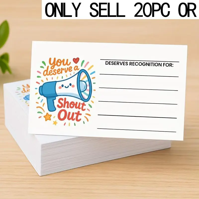 20/40 Pcs Positive Encouragement Cards, Positive Affirmation Cards, Positive Message Card for Teachers, Students, Employees - Incentive Gratitude Reward Card | Suitable for classroom, office team rewards, employee appreciation