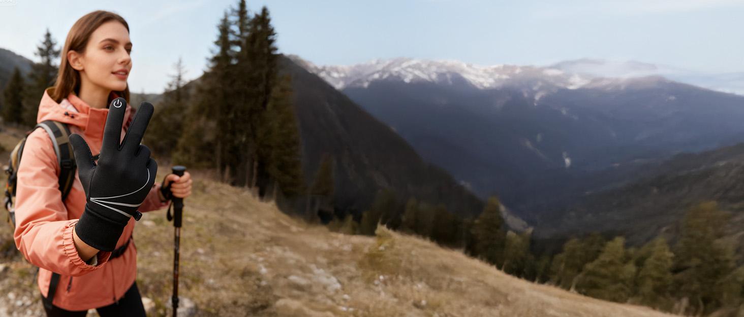 Winter Gloves for Men, Women, Warm Thermal Windproof Touchscreen Non-Slip