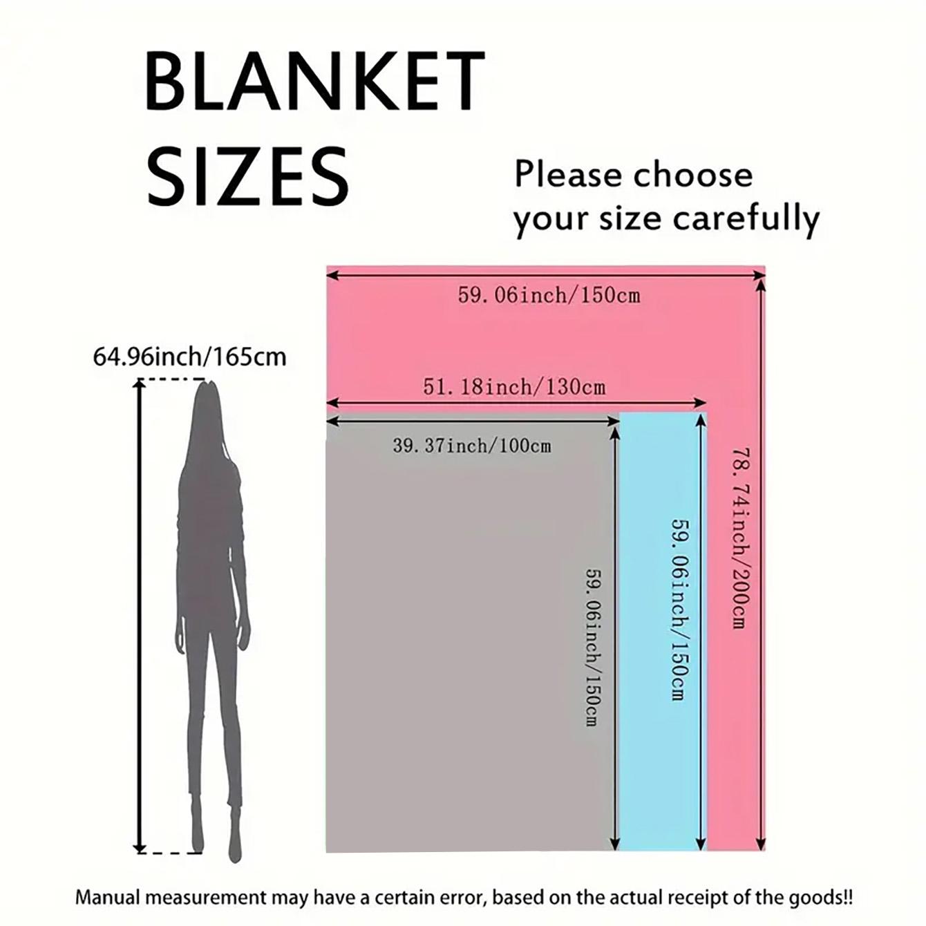 Letter & Sunflower & Moon Pattern Inspirational Blanket, Soft Throw Blanket, Air-conditioned Room Blanket, Warm Nap Blanket for Home & Office, Gift for Best Friend