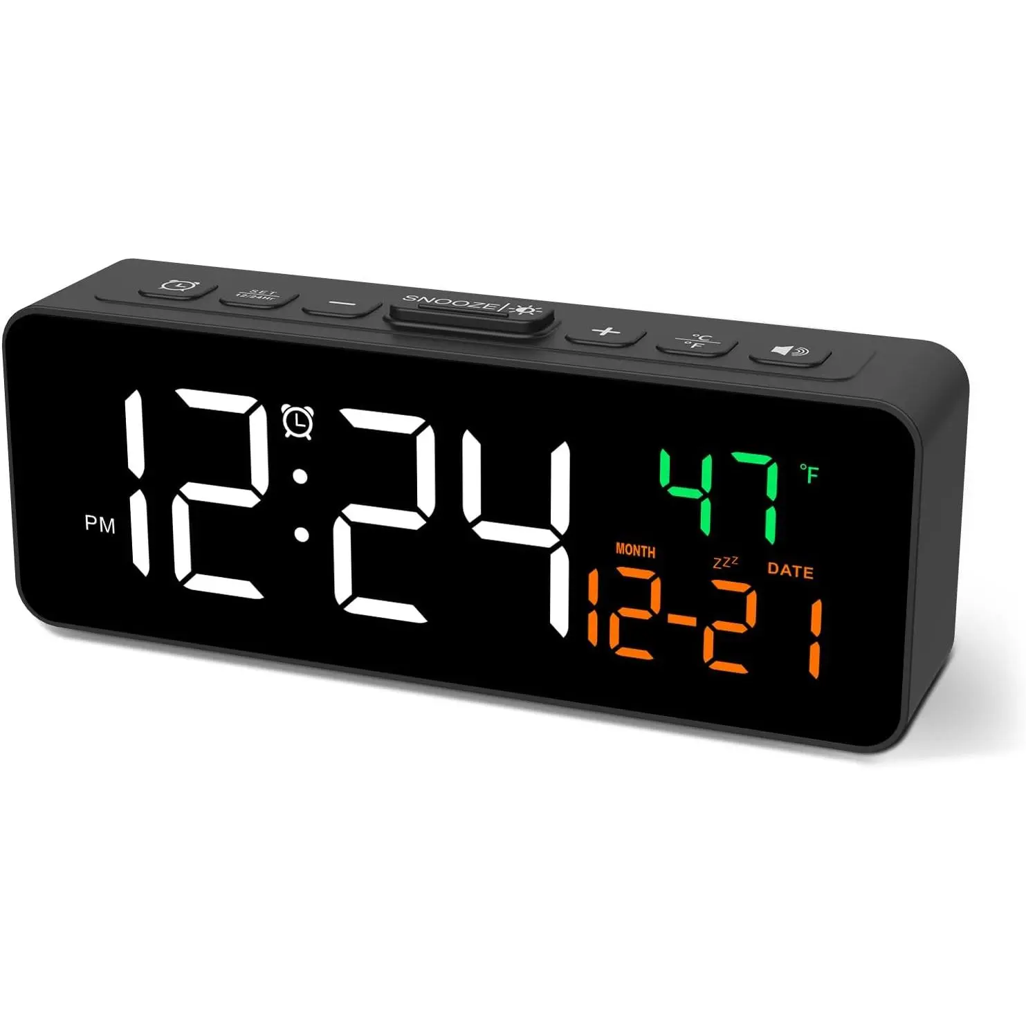 3-in-1 Digital Clocks for Living Room, Small & Compact  Clock