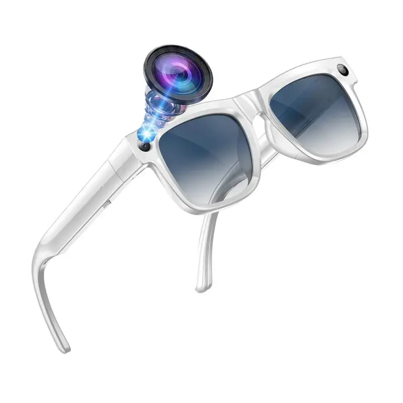 2026 New AI Smart Glasses with 8MP Camera, 30FPS Anti-Shake Video Recording , 4GB Memory Build-in(No TF Card Need),290Mah Battery, UV400 Lenses, AI Real Time Translation ,Bluetooth Calling ,Build-in Mic & Speakers, HiFi Audio ,Music Control.