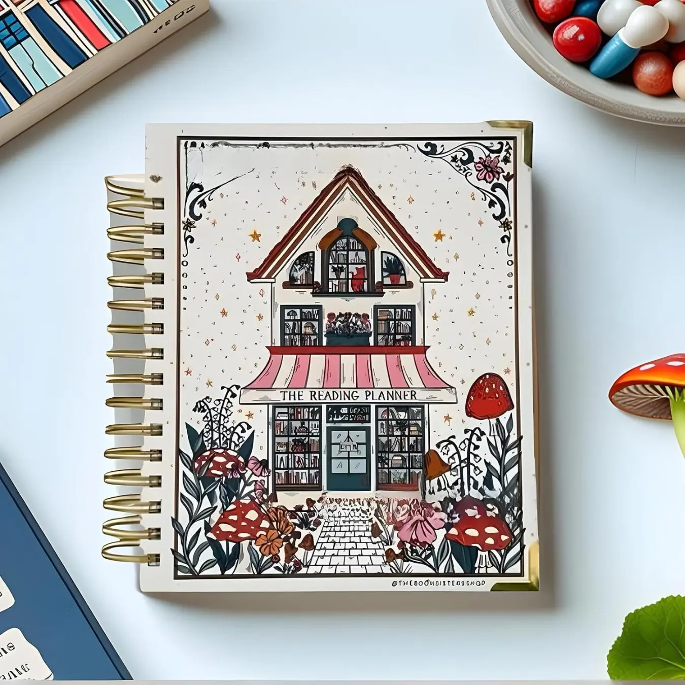 Reading Planner Notebook | Easy To Use | Book Log Organizer | Student Reading Trackers | Motivational | For Family, School