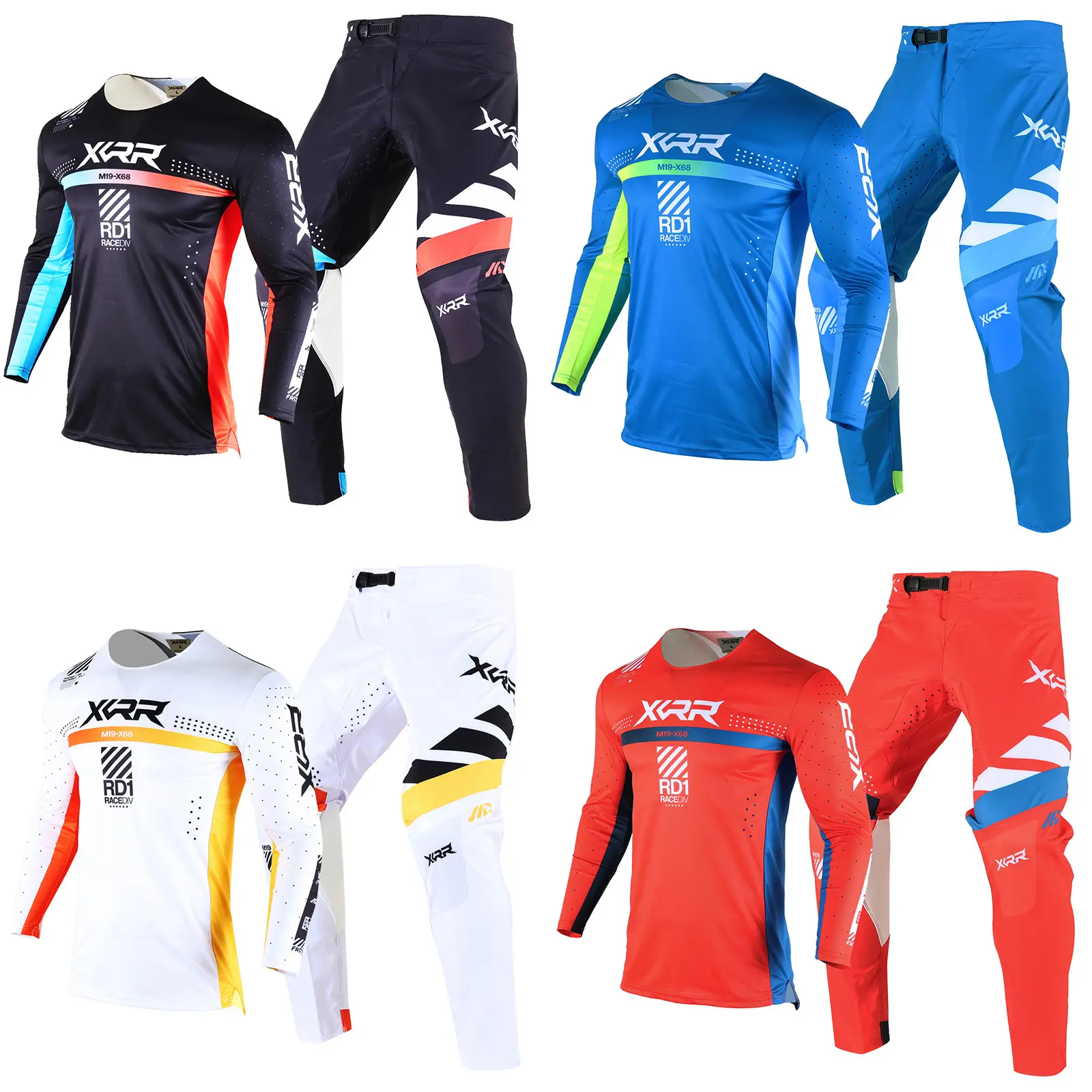 XCRR MX Jersey Pants Combo Motocross Offroad Dirt Bike Mountain Enduro BMX MTB Motor Racing Gear Set for Adult