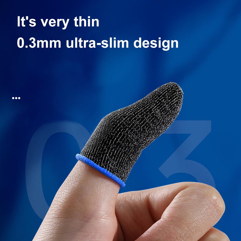 Mobile Game Fingertip Gloves For PUBG Gamer Sweatproof Anti-slip Touch Screen Finger Sleeve Breathable Gaming Finger Cover