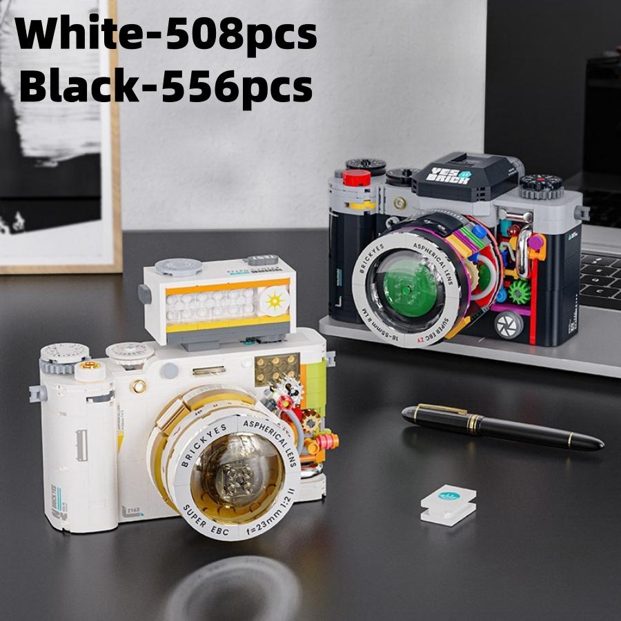 Creative Camera Design Building Blocks, 1 Box Retro Camera Mini Building Block Model Set, Creative Home Desktop Decoration, Birthday Gifts, Moc Blocks Set