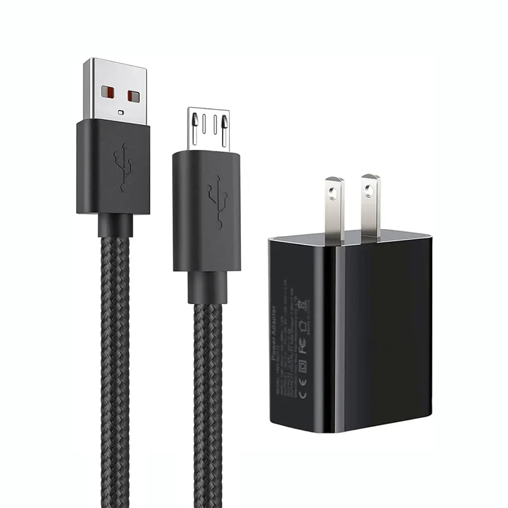 Charger Braided  Compatible with for Kindle Paperwhite, Kindle Fire,  Fire Tablet, Fire 7  8 10 Plus Tablet. (5 Ft Black)
