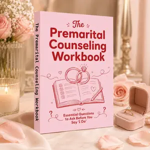 Premarital Counseling Workbook for Engaged Couples, Marriage Prep Questions Before You Say I Do