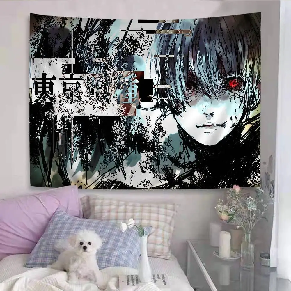 Tokyo Ghoul Anime Cartoon Tapestry Home Decoration Hippie Bohemian Decoration Divination Home Decor