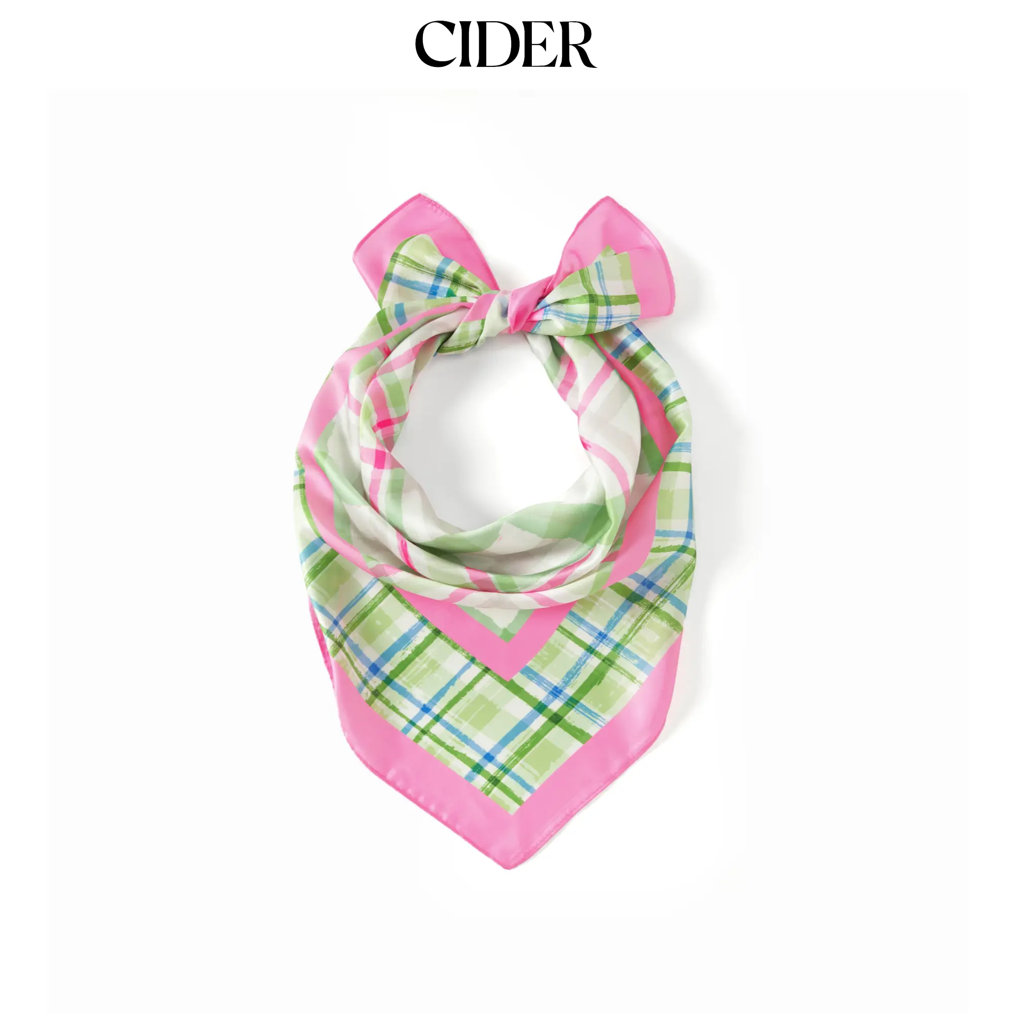 Cider PLAID SQUARE HEADSCARF