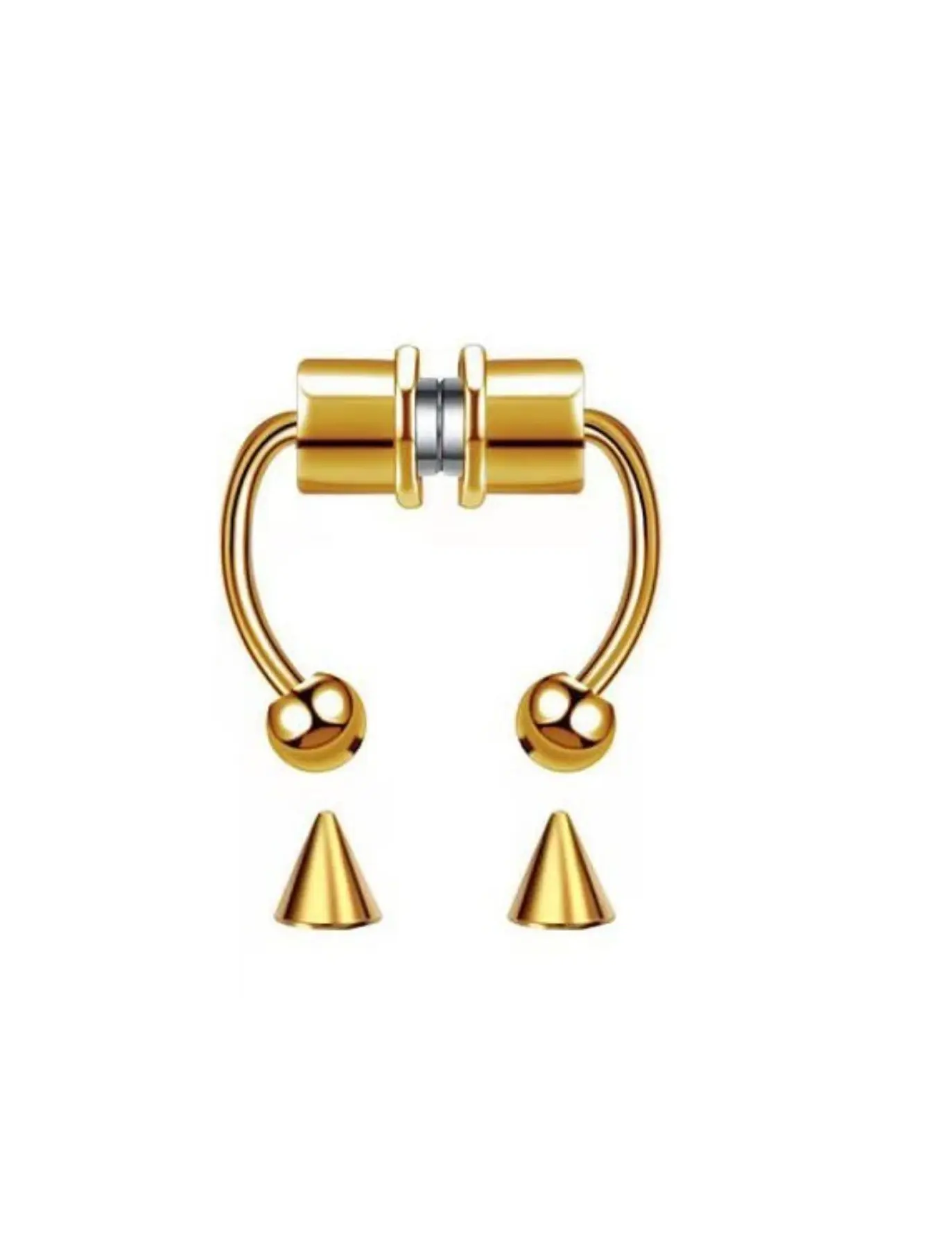 Magnetic Fake Nose Ring New Design, Stainless Steel Nose Stud, Body Piercing Jewelry, Fake Piercings, Fashionable Accessory for Men and Women