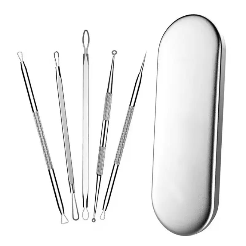 sohochic 5-Piece Facial Extractor Kit - Blackhead Removal & Skincare Tool, Supports Acne Extraction with Regular Use