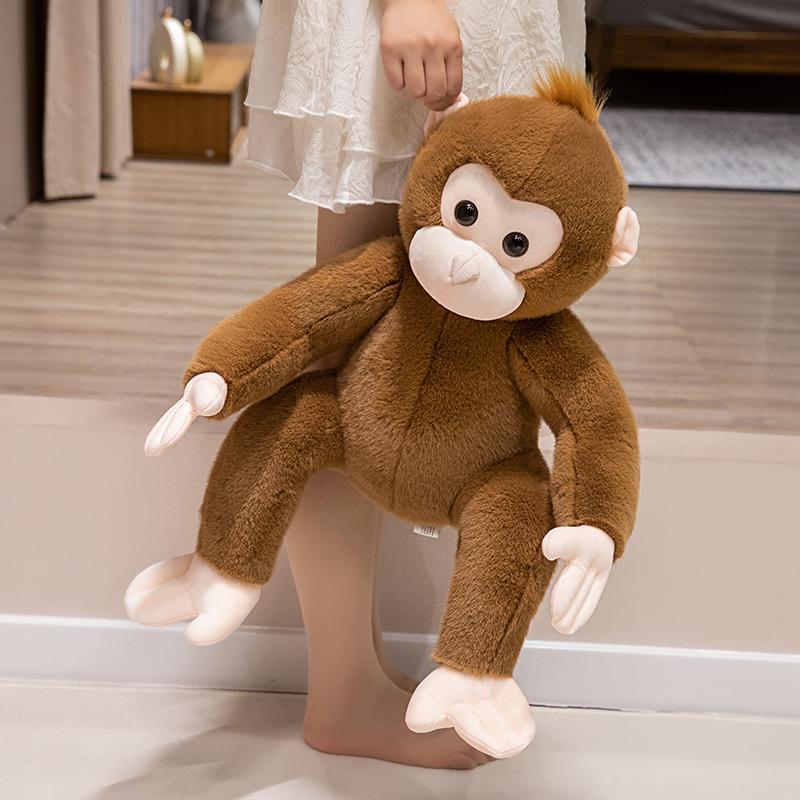 40cm-80cm Big Size Lovely Lifelike Sitting Monkey Plush Toys Soft Stuffed Monkey Doll Cute Animal Doll For Children Home Decor