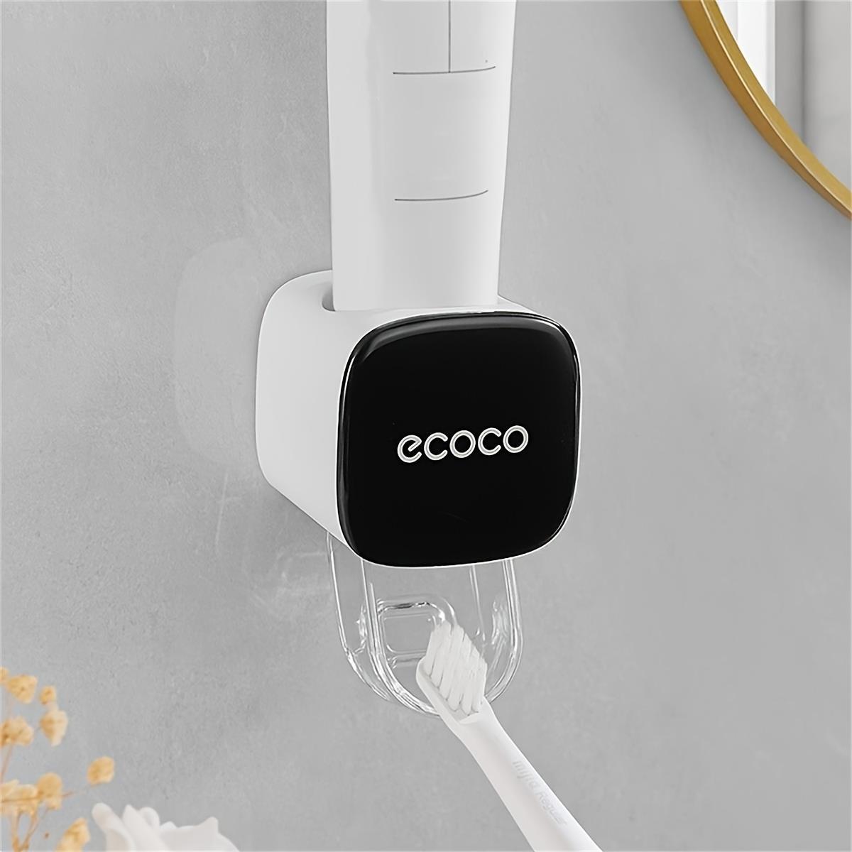 Mini Automatic Toothpaste Dispenser, Wall Mounted Waterproof Toothbrush Holder, Toothbrush Storage, No Power Needed, Space-Saving Bathroom Organizer