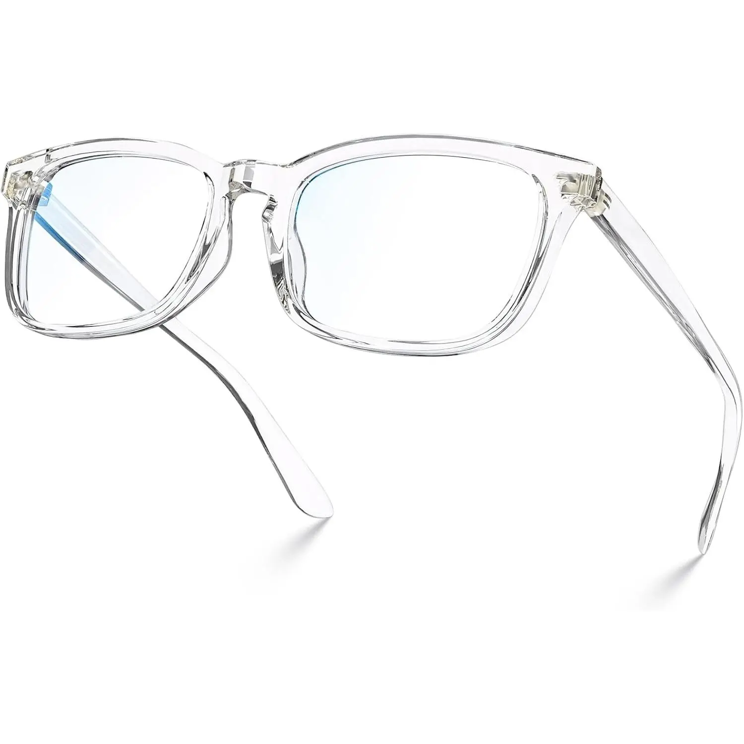 Square Non-Prescription Anti Glare UV400 Fashion  Glasses | 99% Digital Screen Filter Lightweight Clear Lens Eyewear Gaming Office Trendy Blue Light Blocking Men Women MONTANA